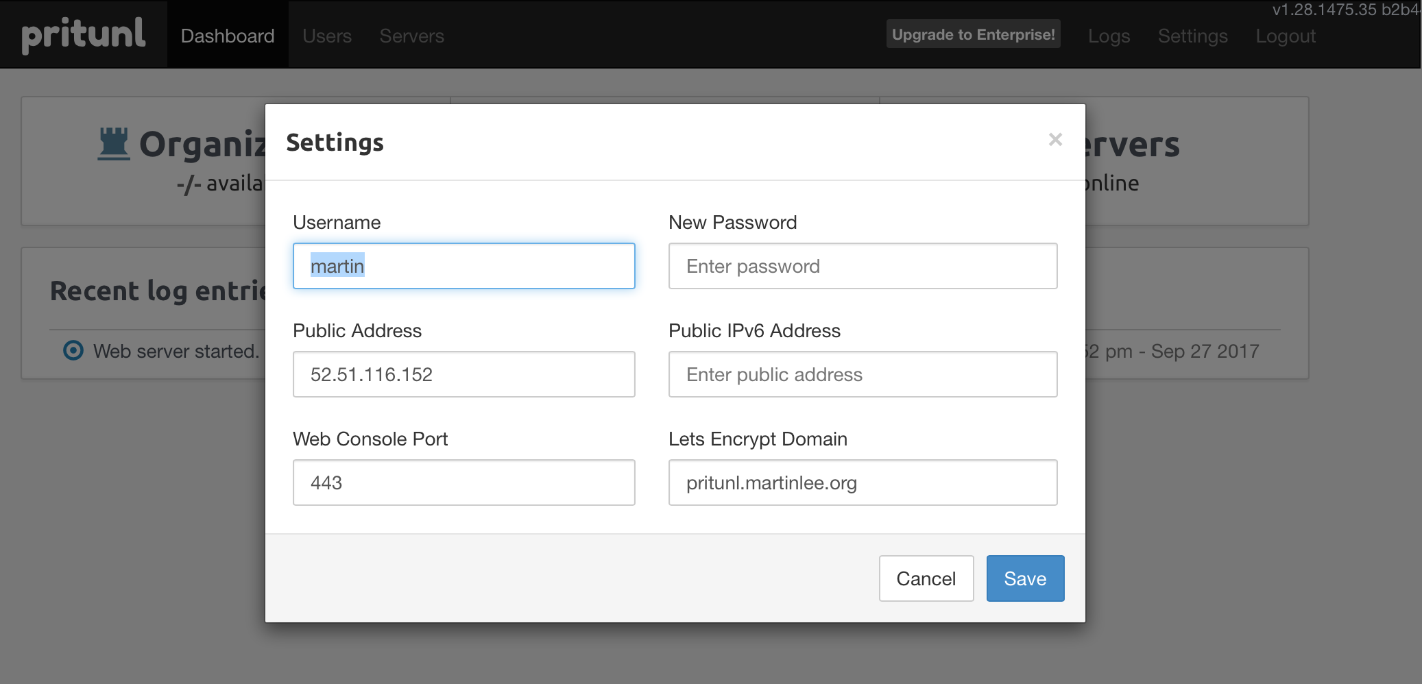 pritunl saml authentication